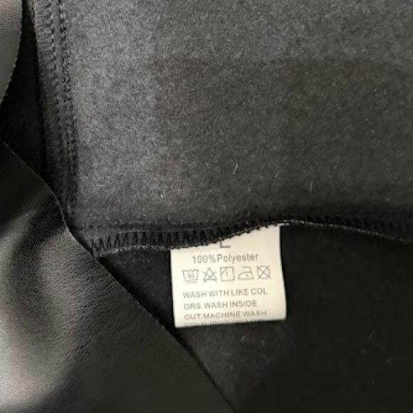 Black Faux Leather Flared Mini Skirt With Back Zipper - Picture 5 of 7